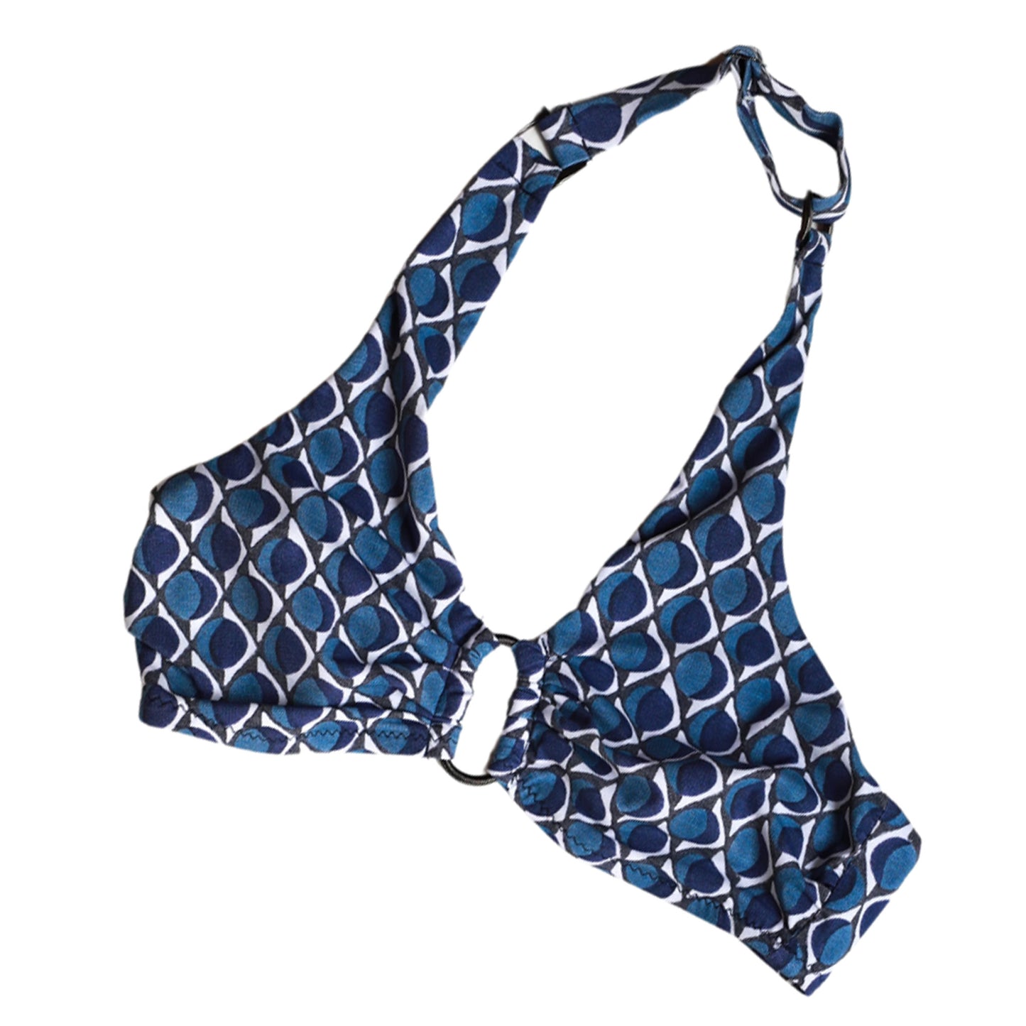 Clarendon Block Print Halter Bra